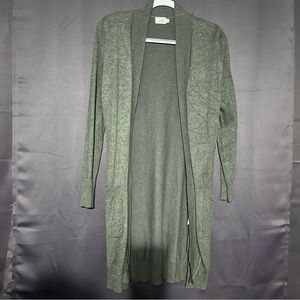 Cielo long charcoal pocket sweater cardigan Sz M